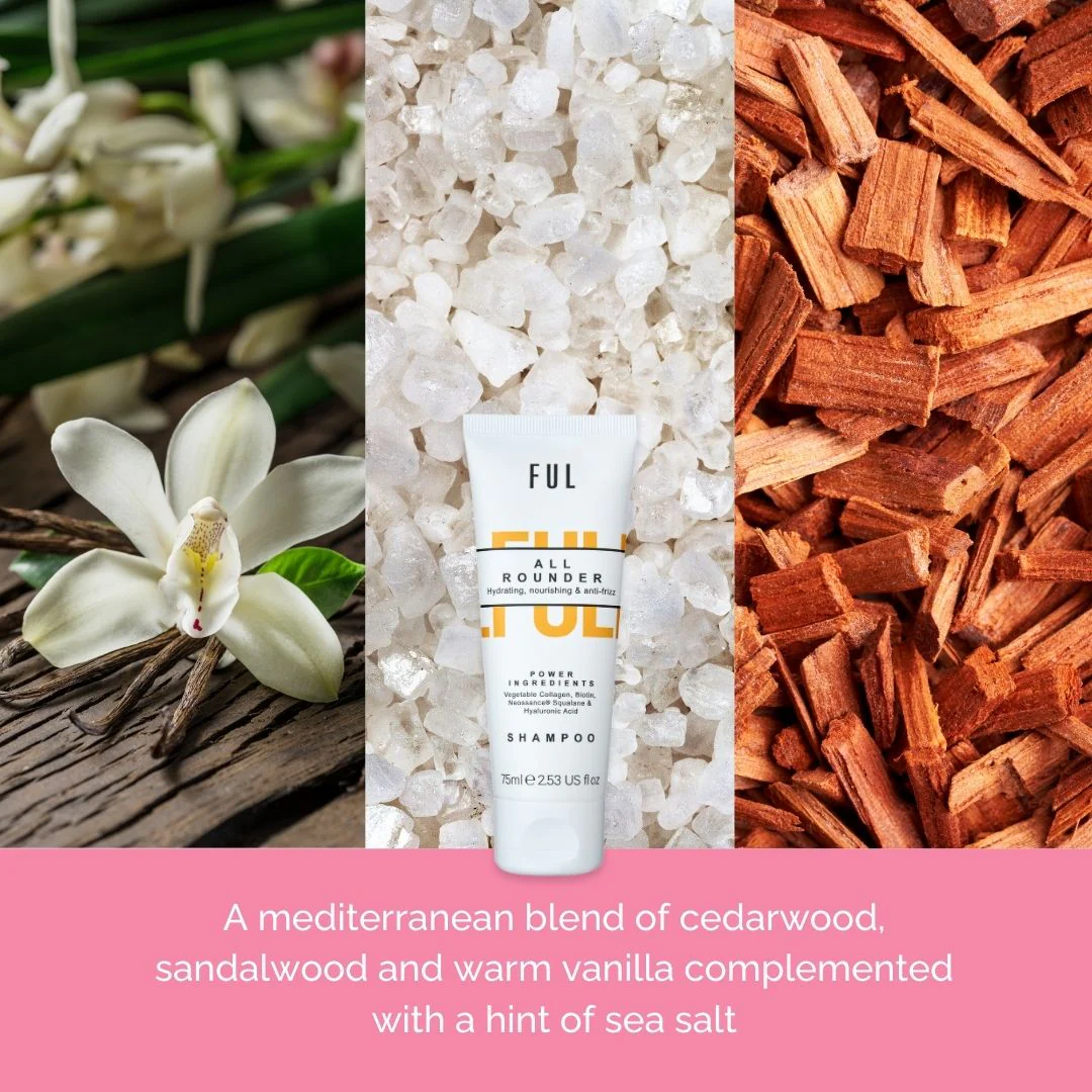 FUL All-Rounder Shampoo Mini 75ml – Sulphate-Free Cleanser for Dry, Damaged & Frizzy Hair - Image 5