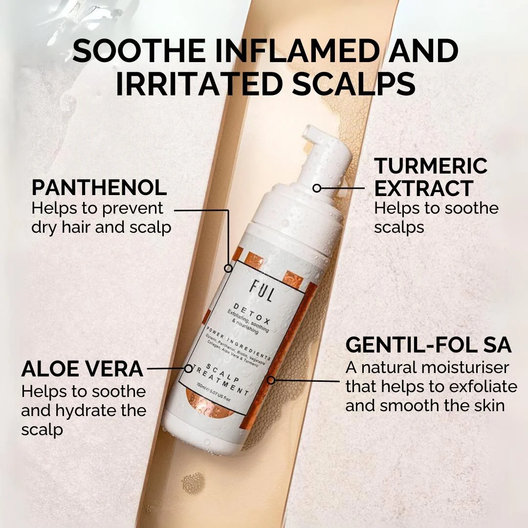 FUL Detox Scalp Treatment 150ml– Relief for Dry, Flaky or Itchy Scalps | Clarifying & Hydrating - Image 3