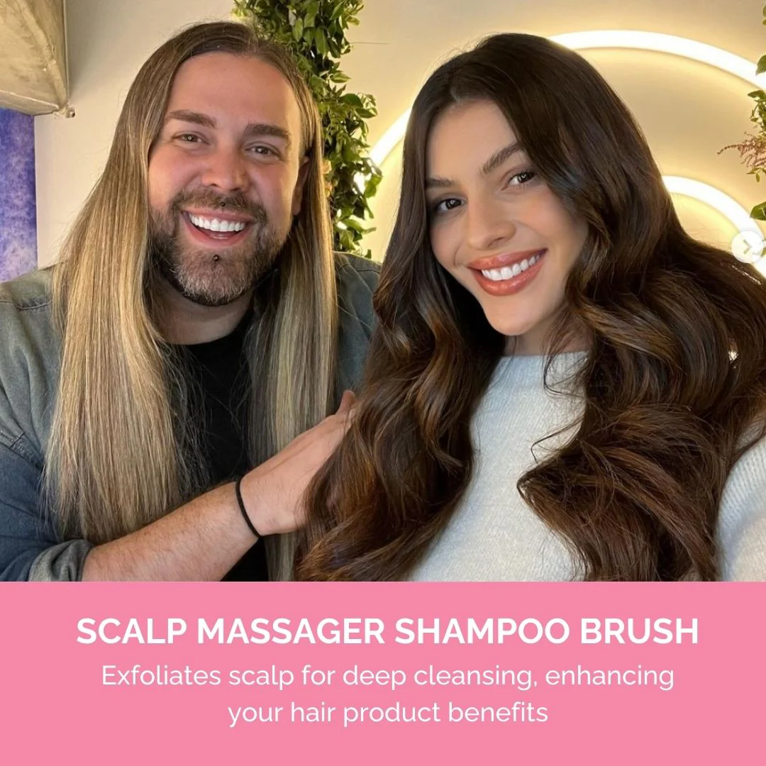FUL Scalp Massager Brush Pink – Silicone Exfoliator for Hair Growth, Flakes & Deep Cleansing - Image 4