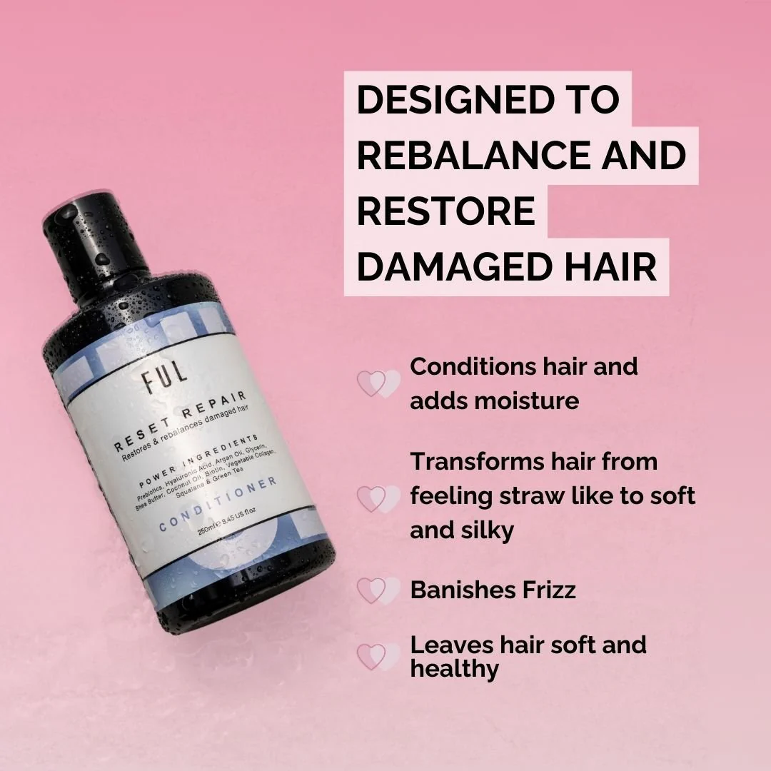 FUL Reset Repair Conditioner 250ml – Deep Treatment for Dry, Damaged or Curly Hair | Nourish & Detangle - Image 2