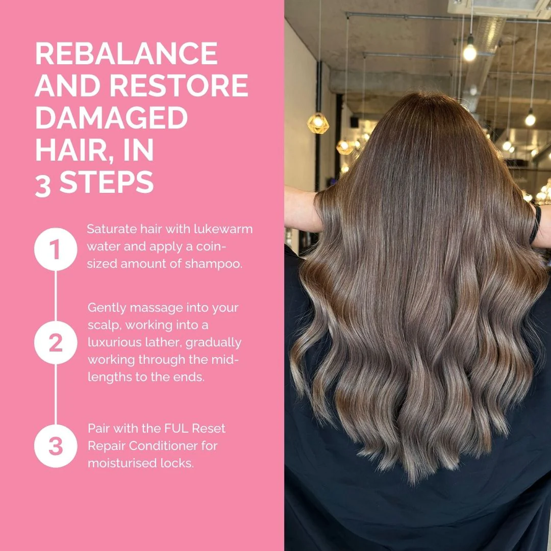 FUL Reset Repair Shampoo 250ml – Strengthening Cleanser for Dry, Damaged or Thinning Hair - Image 4