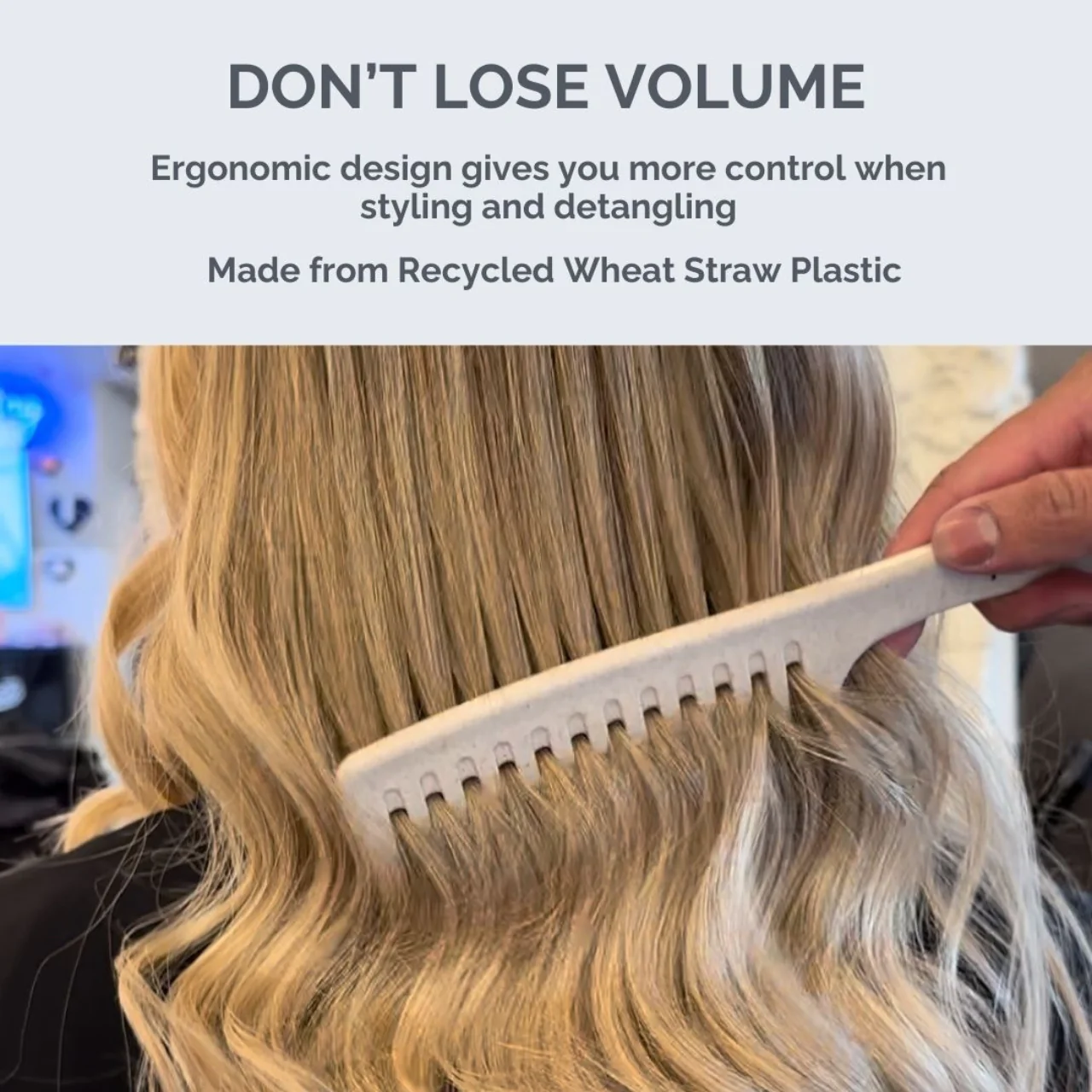 FUL Wide Tooth Comb – Tangle-Free Detangling for Wet, Curly, Wavy & Frizzy Hair - Image 3