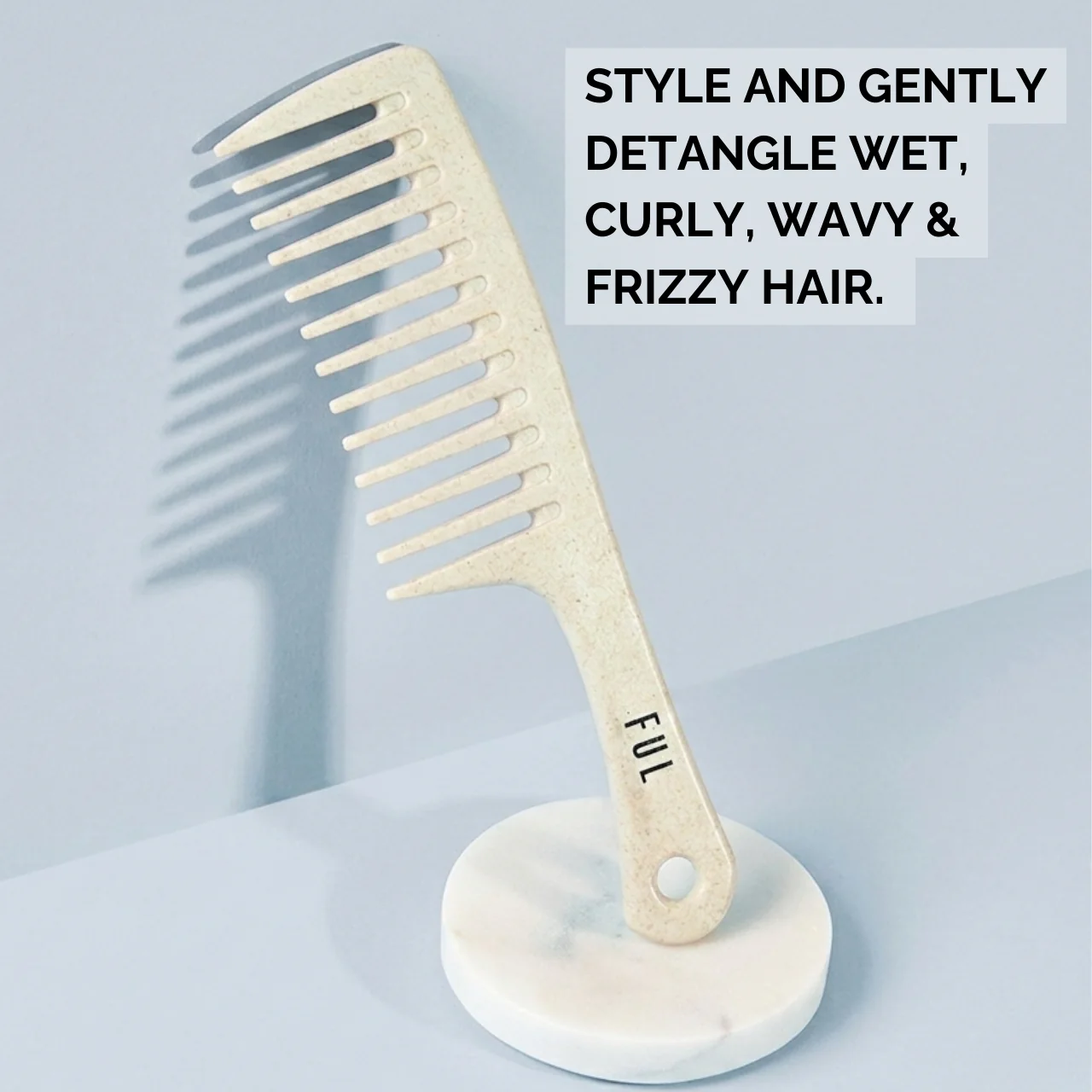 FUL Wide Tooth Comb – Tangle-Free Detangling for Wet, Curly, Wavy & Frizzy Hair - Image 5