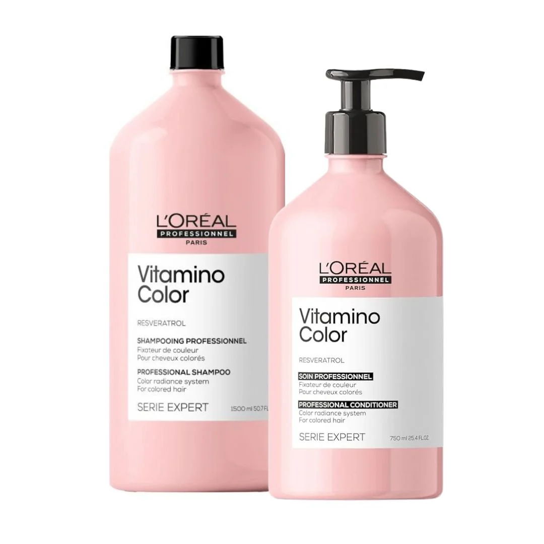 L'Oreal Professionnel Vitamino Color Shampoo 1500ml & Conditioner 750ml