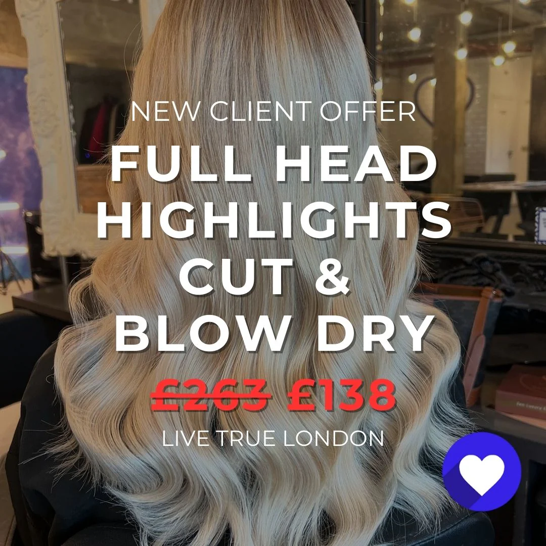 New Clients: Full Head Highlights, Cut and Blow Dry